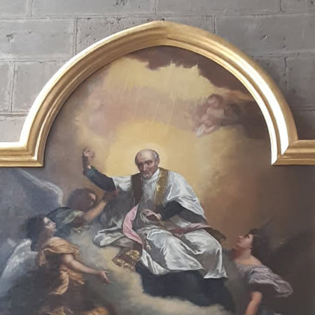 restauration cadre L'apotheose de St Vincent de Paul