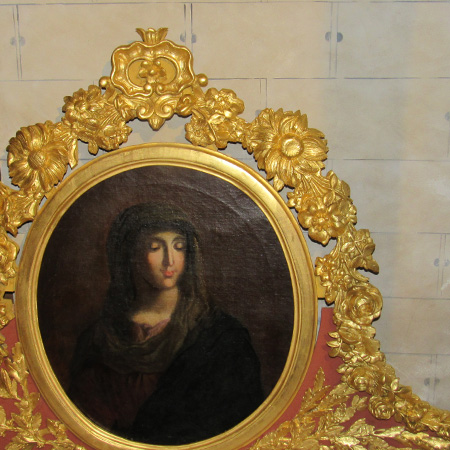 restauration cadre portrait femme